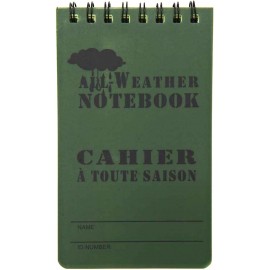 CARNET WATERPROOF FOSCO VERT SMALL (13x8cm)