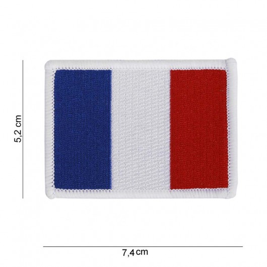 PATCH TISSU 101 INC DRAPEAU FRANCE (petit modèle)