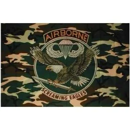 DRAPEAU FOSCO AIRBORNE SCREAMING EAGLE CAMO (1x1,5m)