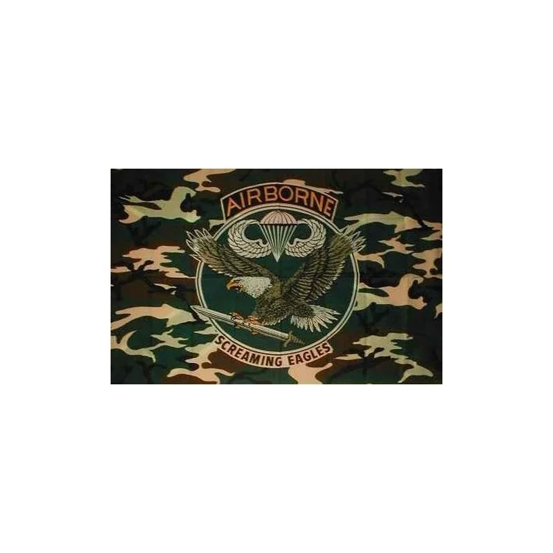 DRAPEAU FOSCO AIRBORNE SCREAMING EAGLE CAMO (1x1,5m)