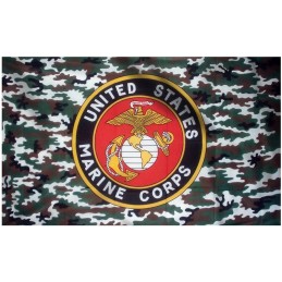 DRAPEAU FOSCO US MARINE CORPS CAMO (1x1,5m)