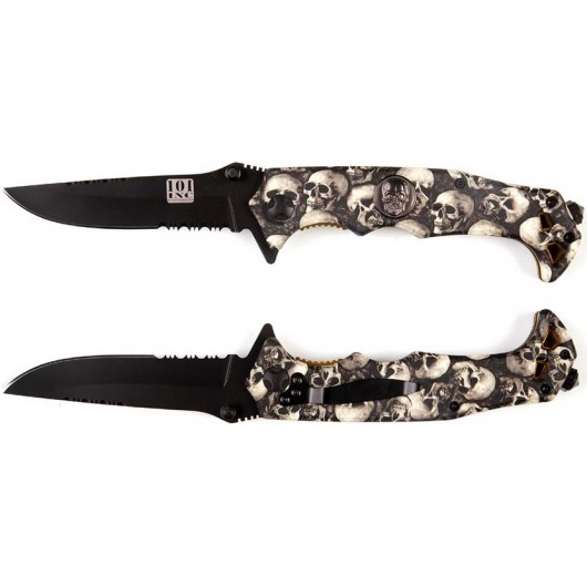 COUTEAU 101 INC SKULL NOIR + CLIP (016942)