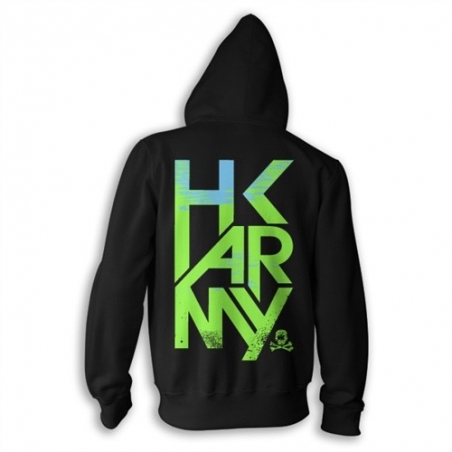 SWEAT HK ARMY DUSK ZIP NOIR