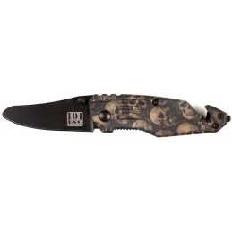 COUTEAU 101 INC SKULL PETIT NOIR + CLIP (016941 CA)