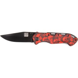 COUTEAU 101 INC SKULL + CLIP NOIR/ROUGE (016948)