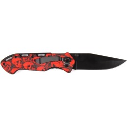 COUTEAU 101 INC SKULL + CLIP NOIR/ROUGE (016948)