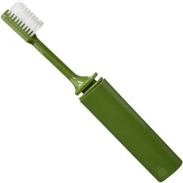 BROSSE À DENTS DE VOYAGE PLIABLE BCB KAKI