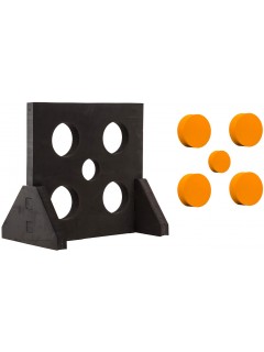 CIBLE ARCHERY TAG SWAP MOUSSE ORANGE/NOIR (5 éléments)