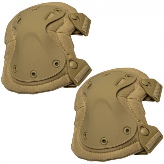 GENOUILLÈRES COQUE RIGIDE VALKEN V-TAC DESERT TAN