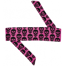 HEADBAND HK ARMY CLASSIC SERIES MINI SKULLS PINK