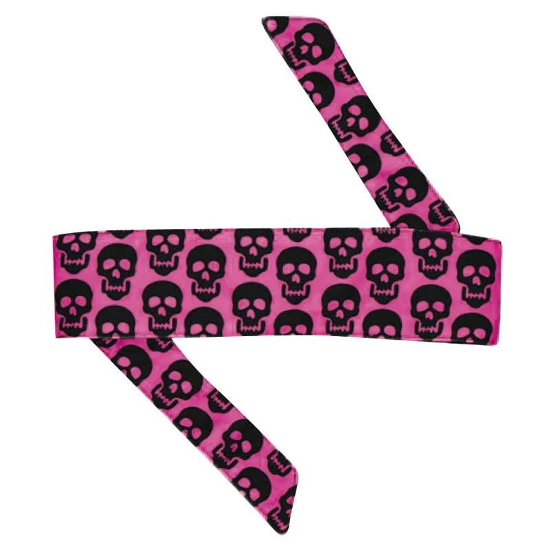 HEADBAND HK ARMY CLASSIC SERIES MINI SKULLS PINK