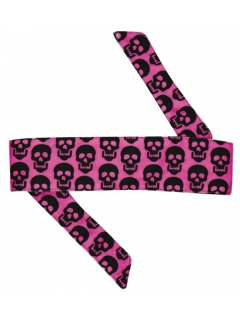 HEADBAND HK ARMY CLASSIC SERIES MINI SKULLS PINK