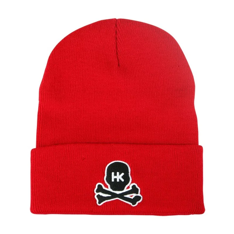 BONNET HK ARMY SKULL ROUGE/NOIR