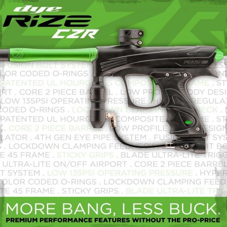 LANCEUR DYE RIZE CZR NOIR/VERT