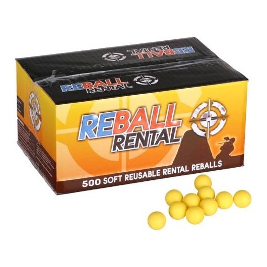 BILLES CAOUTCHOUC REBALL RENTAL CAL. 68 JAUNE (X500)