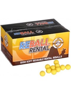 BILLES CAOUTCHOUC REBALL RENTAL CAL. 68 JAUNE (X500)