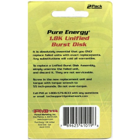 RUPTURE DISK PURE ENERGY 1.8K (Lot de 2)