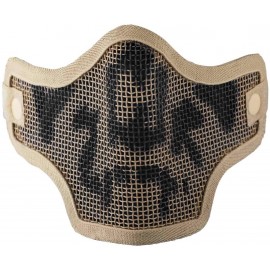 BAS DE MASQUE VALKEN TACTICAL 2G WIRE MESH SKULL TAN