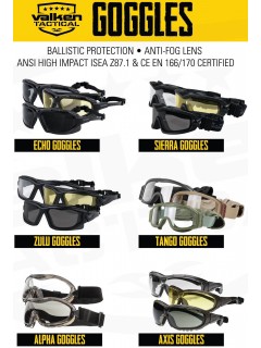 LUNETTES DE PROTECTION VALKEN V-TAC ECHO SIMPLE GRISE