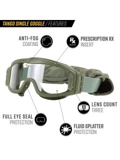 LUNETTES DE PROTECTION VALKEN TANGO SIMPLE OLIVE