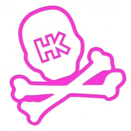 STICKER HK ARMY SKULL CAR