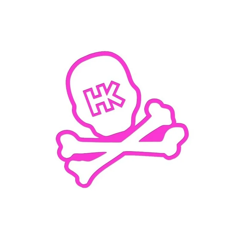 STICKER HK ARMY SKULL CAR ROSE