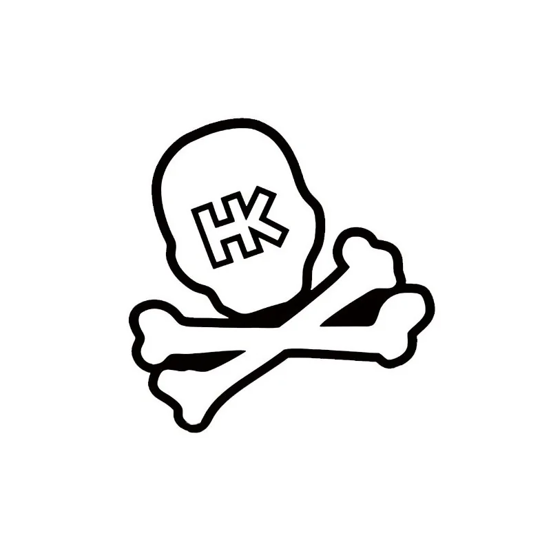 STICKER HK ARMY SKULL CAR NOIR