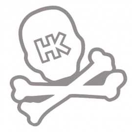 STICKER HK ARMY SKULL CAR