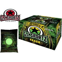 BILLES G.I. SPORTZ CRAZE PHOSPHORESCENTE 0.68 (Carton 2000)