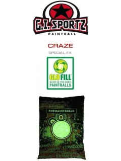 BILLES G.I. SPORTZ CRAZE PHOSPHORESCENTE 0.68 (Carton 2000)