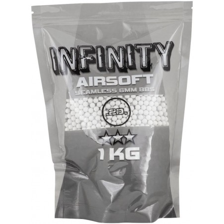 BILLES AIRSOFT VALKEN INFINITY 6mm 0.20g BLANCHES (Sac 1kg/5000)