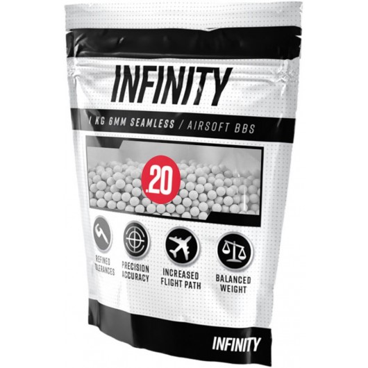 BILLES AIRSOFT VALKEN INFINITY 6mm 0.20g BLANCHES (Sac 1kg/5000)