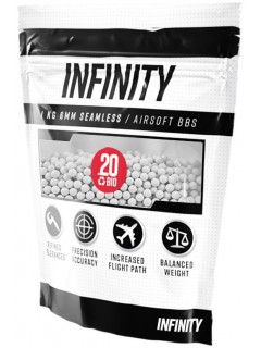 BILLES AIRSOFT VALKEN INFINITY BIO 6mm 0.20g BLANCHES (Sac 1kg/5000)