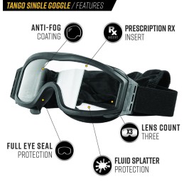 LUNETTES DE PROTECTION VALKEN TANGO SIMPLE NOIR