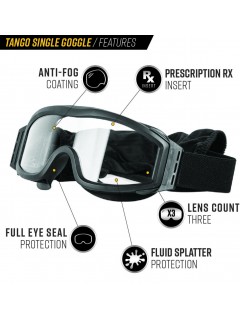 LUNETTES DE PROTECTION VALKEN TANGO SIMPLE NOIR