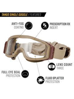 LUNETTES DE PROTECTION VALKEN TANGO SIMPLE TAN