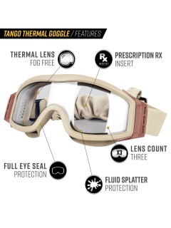 LUNETTES DE PROTECTION VALKEN TANGO THERMAL TAN