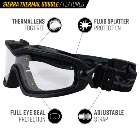 LUNETTES DE PROTECTION VALKEN SIERRA THERMAL CLEAR