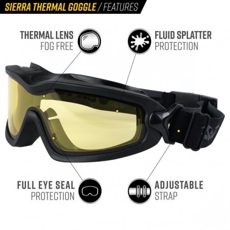 LUNETTES DE PROTECTION VALKEN SIERRA THERMAL JAUNE