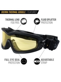 LUNETTES DE PROTECTION VALKEN SIERRA THERMAL JAUNE