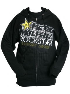 SWEAT ROCKSTAR DIFFUSE ZIP NOIR