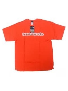 TEE SHIRT JT paintball ruined my life ORANGE