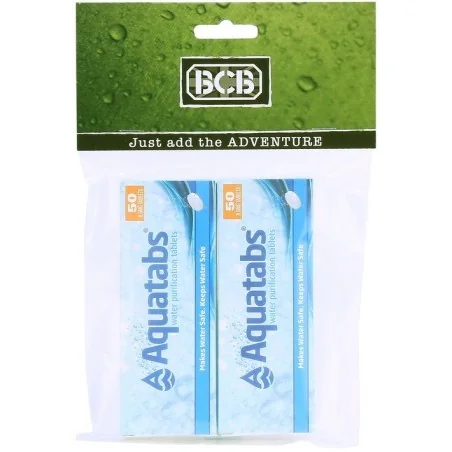 TABLETTES DE PURIFICATION D'EAU BCB AQUATABS (2 x 50 pcs)