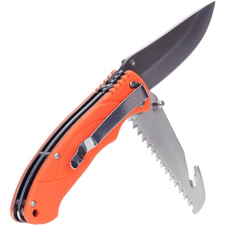 COUTEAU FOSCO BUSHCRAFT 2 LAMES ORANGE