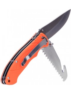 COUTEAU FOSCO BUSHCRAFT 2 LAMES ORANGE