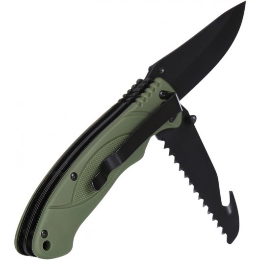 COUTEAU FOSCO BUSHCRAFT 2 LAMES VERT