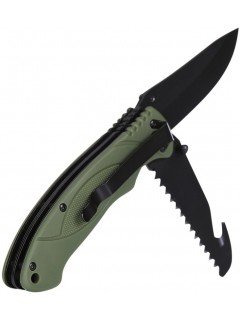 COUTEAU FOSCO BUSHCRAFT 2 LAMES VERT