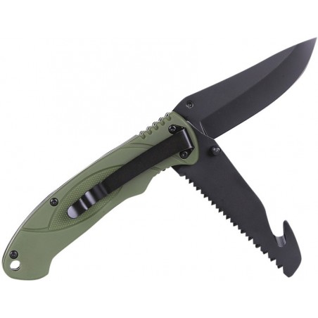 COUTEAU FOSCO BUSHCRAFT 2 LAMES VERT