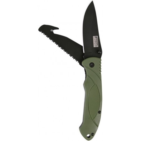 COUTEAU FOSCO BUSHCRAFT 2 LAMES VERT