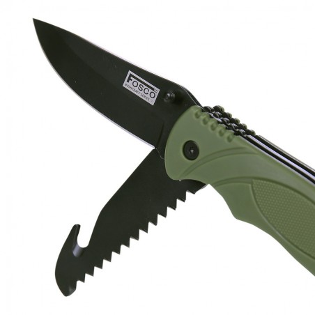 COUTEAU FOSCO BUSHCRAFT 2 LAMES VERT